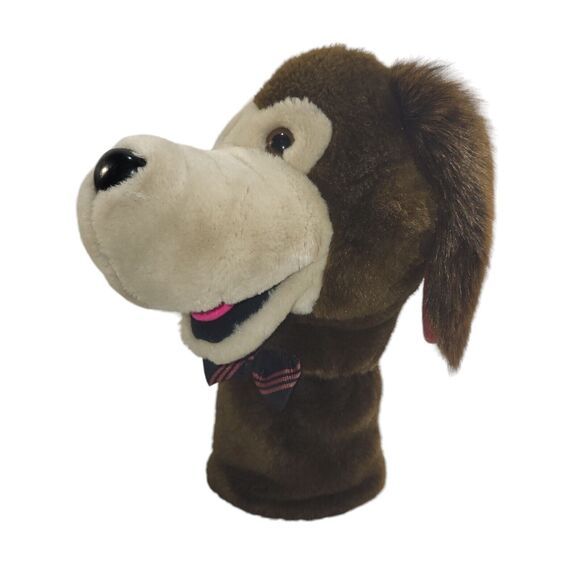 Vintage 24K Polar Puff Special Effects Plush Hand Puppet Puppy Dog Brown Hound - Picture 3 of 11